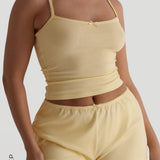 Air-Sleep Lounge Cami Tank Top - Banana