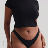 Relaxed Cotton Baby Tee - Black