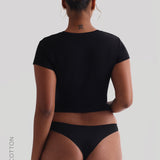 Relaxed Cotton Baby Tee - Black