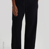 Relaxed Cotton Pants - Black