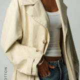 The Origin Longline Trench Coat - Khaki