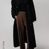 The Origin Longline Trench Coat - Black