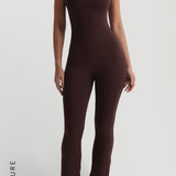 Prime Cami Flared Jumpsuit - Chocolate