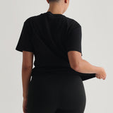 Athleisure-Shorts mit hoher Taille, 6 Zoll – Schwarz