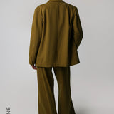 The Meridian Blazer - Olive Oil
