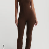 Prime Cami Flared Jumpsuit - Cocoa