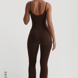 Prime Cami Flared Jumpsuit - Cocoa