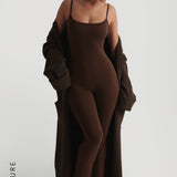 Prime Cami Flared Jumpsuit - Cocoa