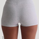 Classic Micro-Ribbed Boxer - Light Heather Gray