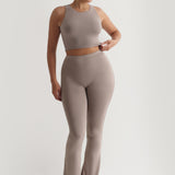 Daily Crop Top - Smokey Taupe