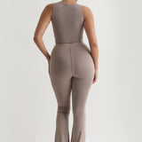 Daily Crop Top - Smokey Taupe