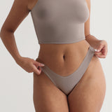 Daily Crop Top - Smokey Taupe