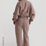 Oversized Bomber Fit Jacket - Warm Mocha