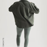 Oversized Cotton Jacket - Forest Green