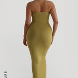 Classic Tube Maxi Dress - Golden Olive