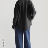 Oversized Cotton Jacket - Midnight Gray