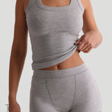 Classic Micro-Ribbed Boxer - Heather Gray