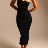 Classic Tube Maxi Dress - Black