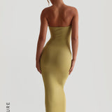 Classic Tube Maxi Dress - Golden Olive