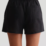 Heritage Linen Shorts - Black
