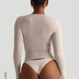 Mist Long Sleeve T-Shirt - Buttercream