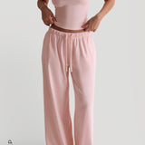 Air-Sleep Straight Leg Pants - Light Rose