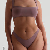 Staple Micro-Ribbed Bralette - Vintage Purple