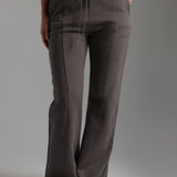 Structured Wide Leg Sweatpants - Storm