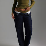 Form-Ribbed Gallerie Long Sleeve Top - Olive