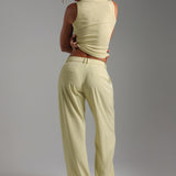 The Modern Straight Leg Trousers - Peppermint Tea