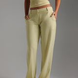 The Modern Straight Leg Trousers - Peppermint Tea
