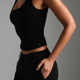 The Modern Straight Leg Trousers - Black