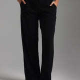 The Modern Straight Leg Trousers - Black