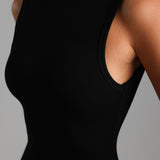True Boat Neck Maxi Dress - Black