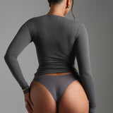 Mist Long Sleeve T-Shirt - Dark Stone Gray