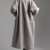 Sherpa Oversized Trench Coat - Moon