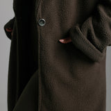 Sherpa Oversized Trench Coat - Charcoal