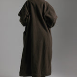 Sherpa Oversized Trench Coat - Charcoal