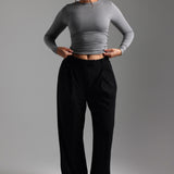 Mist Long Sleeve T-Shirt - Stone Gray