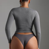 Mist Long Sleeve T-Shirt - Stone Gray
