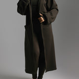 Cloud Oversized Hooded Cardigan - Charcoal