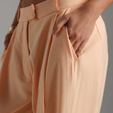 The Ivy Wide-Leg Trousers - Honeypeach