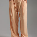 The Ivy Wide-Leg Trousers - Honeypeach