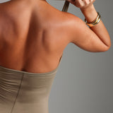 Capri Halter Jumpsuit - Latte Taupe