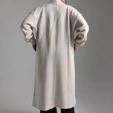 Oversized Sweat Cardigan - Light Oat