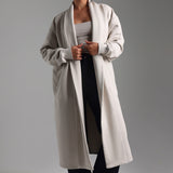 Oversized Sweat Cardigan - Light Oat