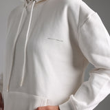 Relaxed Fit Hoodie - White