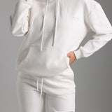 Relaxed Fit Hoodie - White