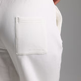 Cut-Out Wide Leg Sweatpants - White