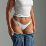 Form-Ribbed Off Shoulder Top - White